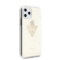 Guess GUHCN58SGTLGO iPhone 11 Pro auksinis/kietas dėklas Glitter Triangle