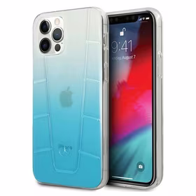Mercedes Transparent Line dėklas telefonui iPhone 12 / iPhone 12 Pro - mėlynas
