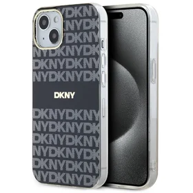 DKNY IML mono ir juostų magnetinis dėklas telefonui iPhone 15/14/13 - juodas