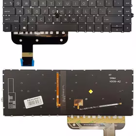 Klaviatūra HP EliteBook 845 G7, su pašvietimu ir „trackpoint“