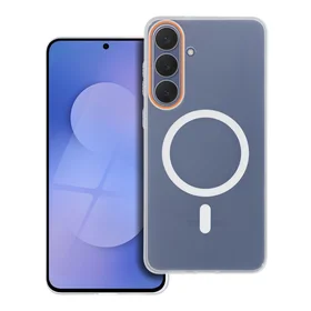 Dėklas GO ORANGE suderinamas su MagSafe skirtas SAMSUNG A56 skaidrus