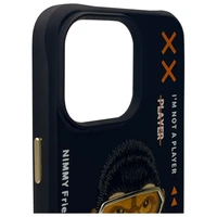 Nimmy Cool&Cute 2.0 beždžionės dėklas iPhone 15 Pro Max - juodas