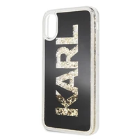 Karl Lagerfeld Karl Logo Glitter iPhone X/Xs dėklas - juodas