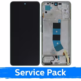 LCD ekranas suderinamas su Xiaomi Redmi Note 13 4G su rėmeliu / Mint Green / (Service Pack)