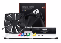 Noctua NF-A20 PWM CH.BK.S Kompiuterio aušinimo sistema Kompiuterio korpusui Ventiliatorius 20 cm Juoda