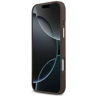 Guess Grūdėtas Strass Logotipas Magnetinis dėklas telefonui iPhone 17 Pro Max - rudas