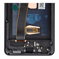 LCD ekranas SAMSUNG S20 Ultra juodas SOFT OLED su rėmeliu