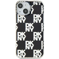 DKNY IML languotas mono raštas dėklas telefonui iPhone 15 Plus / 14 Plus - juodas