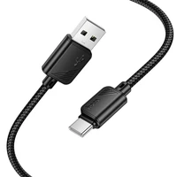 Kabelis USB A į USB C Hoco 3A 1 m X113 juodas
