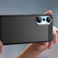 Karbono dėklas telefonui Infinix Hot 20 (m) - juodas