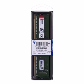 Kingston Technology ValueRAM KVR32N22S6/4 atminties modulis 8 GB 1 x 8 GB DDR4 3200 MHz