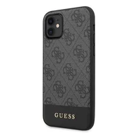 Guess 4G Stripe Collection dėklas telefonui iPhone 11 6.1" / Xr - Pilkas