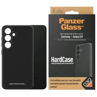 PanzerGlass HardCase su D3O® Bio ir karinio lygio sertifikatu Samsung Galaxy S24 - skaidrus ir juodas
