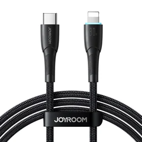 Joyroom Starry Series SA32-CL3 30W USB-C / Lightning kabelis 1 m - juodas