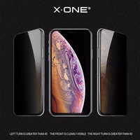 X-ONE Pilnas Dangtis Itin Stiprus Privatumas - iPhone 14 Pro (pilnas klijavimas) grūdintas stiklas 9H