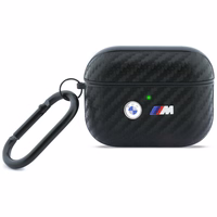 BMW Carbon Metal Logo Dėklas for AirPods Pro 3 - juodas