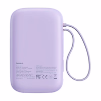 Išorinė baterija Baseus QPow 2 10000mAh 30W 2xUSB-C (violetinė)