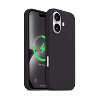 Crong Color Cover Magnetic - iPhone 16 Plus MagSafe dėklas (juodas)