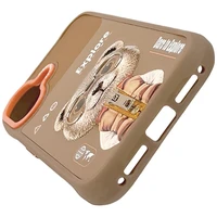 Nimmy Cool&Cute 2.0 Meškių teminis dėklas telefonui iPhone 17 - smėlinas