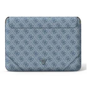 Guess 4G Uptown Triangle Logo dėklas 16" nešiojamam kompiuteriui - mėlynas