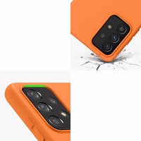 Silikoninis dėklas telefonui minkštas lankstus guminis dangtelis Samsung Galaxy A22 4G raudonas