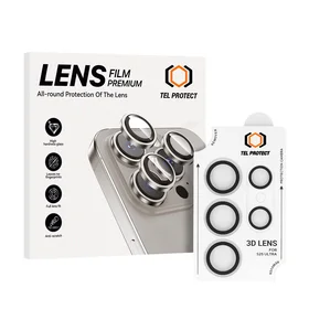Temperuotas stiklas Tel Protect 3D objektyvo kamerai Samsung Galaxy S24 Ultra - skaidrus (5 vnt.)