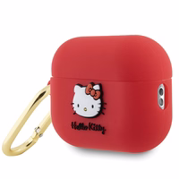 Hello Kitty silikoninis 3D Kitty galvos dėklas AirPods Pro 2 (2022/2023) - fuksijos