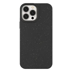 Dėklas telefonui Eco Case iPhone 14 Plus silikoninis biodegraduojantis dėklas - juodas