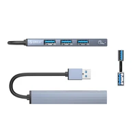 Orico AH-A13 USB-A Hub prijungimo stotelė 1x USB-A 3.0 + 3x USB-A 2.0 - pilka