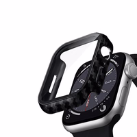 Crong Hybrid Watch dėklas - dėklas with glass Apple Watch 45mm (Carbon)