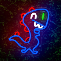 Neon PLEXI LED JURASSIC BABY DINO mėlynas FLNJ01 Forever Light