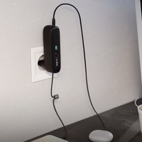 SBS Hybrid PD 20W 5000mAh išorinė baterija su įmontuotu kabeliu ir sulankstomu kištuku - juoda