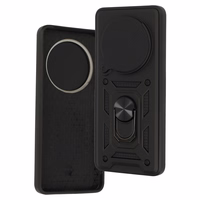 Slide Camera Armor dėklas telefonui Xiaomi Redmi A3 Pro juodas