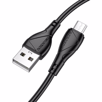 Borofone Kabelis BX121 Energija - USB į Micro USB - 2,4A 1 metras - juodas