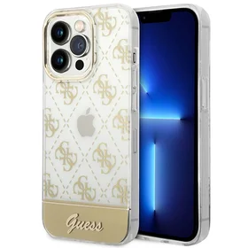 Guess GUHCP14LHG4MHG iPhone 14 Pro 6.1 "auksinis / auksinis kietas dėklas 4G Rašto Scenarijus