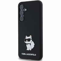 Karl Lagerfeld Silikoninis Choupette dėklas Samsung Galaxy A35 - juodas