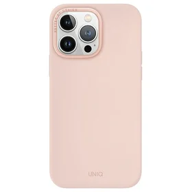 Uniq Lino Hue Magnetinis įkrovimo dėklas telefonui iPhone 15 Pro Max - rožinė