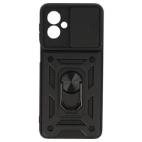 Slide Camera Armor dėklas telefonui Motorola Moto G55 5G juodas