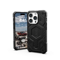 UAG Monarch Pro dėklas su MagSafe iPhone 15 Pro - juodas karbonas