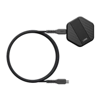 UAG belaidis įkroviklis 15W su stovu, suderinamas su MagSafe - juodas anglies