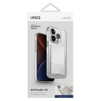 Uniq Air Fender ID Cardslot dėklas telefonui iPhone 15 Pro - skaidrus