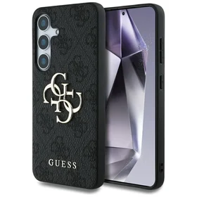 Guess Big 4G Logo Classic Logo dėklas telefonui Samsung Galaxy S25 Plus juodas