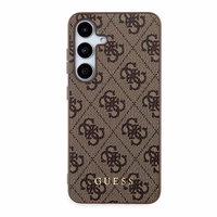 Guess 4G Metal Gold Logo dėklas telefonui Samsung Galaxy A35 - rudas