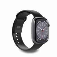 Puro Icon silikoninis dirželis Apple Watch 42/44/45/49 mm - juodas (2 vnt.)