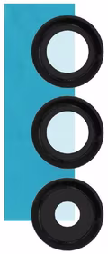 Samsung A155 A15 4G/A156 A15 5G kameros stikliukas Black (only lens 3pcs) ORG