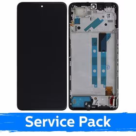 Ekranas skirtas Xiaomi Redmi Note 11 Pro / Poco X4 Pro 5G juodas su rėmeliu (Service Pack)