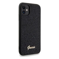Guess Disco Metalinis užrašas dėklas telefonui iPhone 11 / Xr - juodas