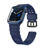 Dirželis Triple Protection Apple Watch 38 / 40 / 41 mm dirželis apyrankė - tamsiai mėlynas