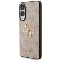 Guess Big 4G Logo Classic Logo dėklas Samsung Galaxy S25 Edge telefonui - rožinis