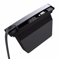 Hub Baseus T-Space su USB-C į lightning laidais Tesla automobiliams (juodas)